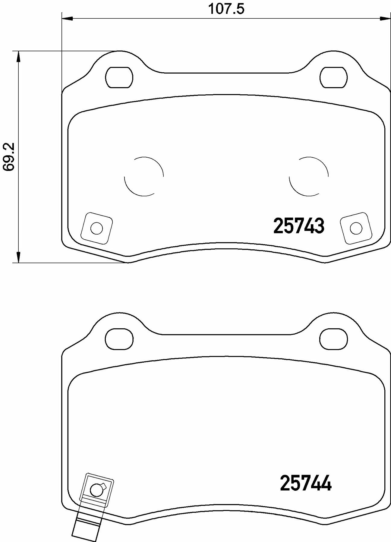 Disc Brake Pad Set Brembo Store USA